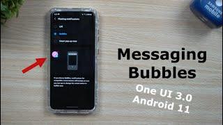 2 Types Of Messaging Bubbles - One UI 3.0 With Android 11