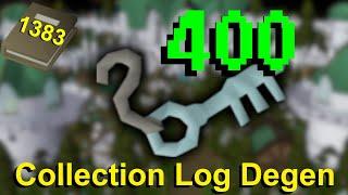 Loot From 400 Enhanced Crystal Keys ~ Ironman Collection Log Degen E135