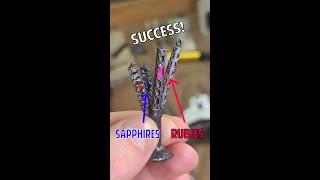 Casting Sapphires & Rubies in place using Castable Resin (It Finally Worked!!)