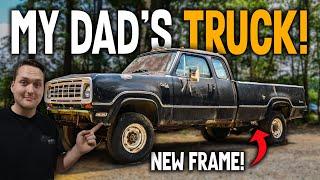 FAMILY HEIRLOOM TRUCK Frame Swap! Dodge 4x4 Restoration Part 2