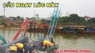 LẬP TỨC  : NGAY LÚC NÀY  TẠI VỊ TRÍ BÊN BỜ LÂM THAO CẨU LÊN NHỮNG ỐNG THÉP BÊN DƯỚI LÊN