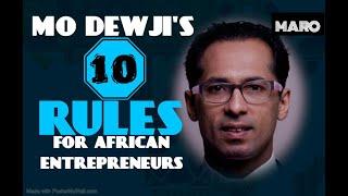 Mo Dewji's Top 10 rules for success