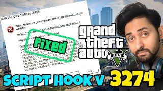 SCRIPT HOOK V FOR  GTA 5 VERSION 3274 | SCRIPT HOOK V | GTA 5 MODS | HINDI/URDU | THE NOOB