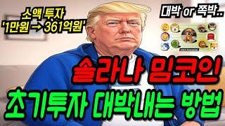 [밈코인 초기투자] 솔라나 밈코인 초기투자 하는방법?! #봉크 #시바이누 #도그위햇 #오피셜트럼프 #솔락시
