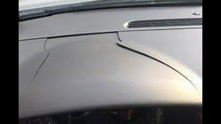 GMC Sierra cracked dash repair... under $200.00 ... Must watch..