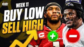 10 Buy LOW/Sell HIGH Fantasy Football Targets | NFL Week 11 Advice