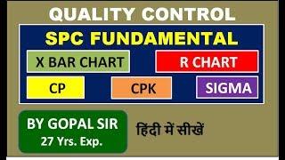 QUALITY CONTROL - SPC FUNDAMENTAL | X BAR CHART | R CHART | CP | CPK | SIGMA | L4 | BY GOPAL SIR