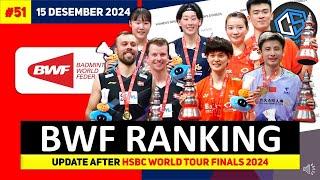 JOJO MASUK TOP 3! Ranking BWF Terbaru 2024 After#worldtourfinal2024  #bwfranking #badminton