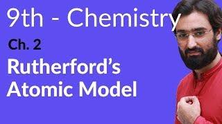 Matric part 1 Chemistry, Rutherford Atomic Model - Ch 2 Structure of Atoms - 9th Class Chemistry