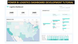 Power BI KPI Dashboard Project for Logistics Business | Build Dashboard Step by Step