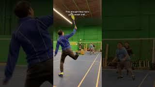 Badminton smash defence #shorts