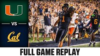 Miami vs. Cal Full Game Replay | 2024 ACC Football