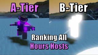 Hours | Host Tierlist UPDATED