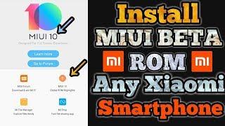 MOVE MIUI 9 Stable ROM To Beta ROM || Get Miui 10 Update ||