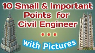 Civil Engineering Basic Knowledge | Top 10 Small Points for Fresher Civil Engineer must know