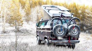 Snowstorm in BEAR Country?! | VanLife Survival