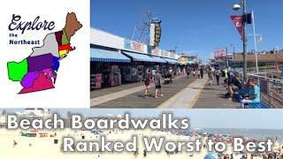 BEST and WORST Beach Boardwalks of the Northeast US