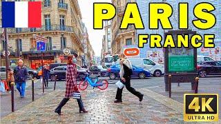 PARIS  FRANCE: Virtual stroll through a Parisian street filmed in 4K at 60fps