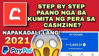 PAANO NGA BA GAMITIN SI CASHZINE? KUMITA NG PERA | TUTORIAL - Step by Step (2023) LEGIT NA LEGIT!!