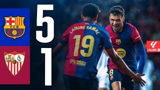 FC BARCELONA 5 vs 1 SEVILLA| LALIGA 2024/25 MD10