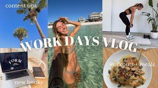 WORK LATELY VLOG: + run/cold plunge, home updates, content creator BTS & more!!!