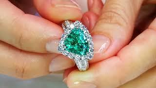 Brazilian Paraiba Tourmaline Ring at 3.12 carats by Kat Florence