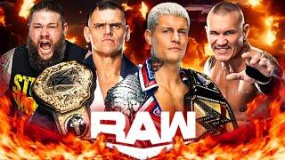 Cody Rhodes & Randy Ortan vs Gunther & Kevin Owens WWE Raw Tag Team - FULL MATCH