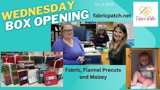 Wednesday BOX OPENING! NEW VIEW and good stuff!! - Flannels, pre-cuts and more!!