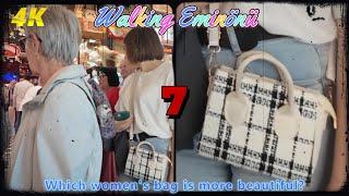 Istanbul Eminönü walking tour. Which women's bag is more beautiful?  Turkey  4k video quality.