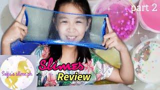 SOFIA'S SLIME PH SLIMES REVIEW |STORE BOUGHT SLIMES| BLEZD SLIMES