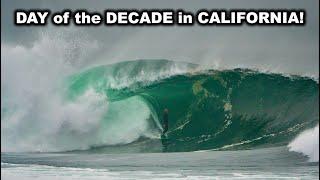 BIG BARRELING XL SURF IN CALIFORNIA!