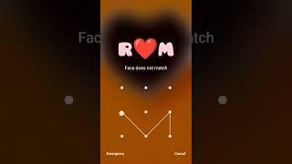 R love M pattern lock ️ || RM Phone lock || Love status #status