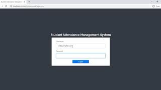 Student Attendance Management System using PHP/MySQLi