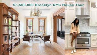 Brooklyn NYC House Tour!  $3,500,000 Bedstuy Brownstone Furnished Home Tour