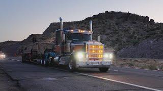 Truck Drivers as seen in the hot Mojave desert of Arizona, Truck Spotting USA