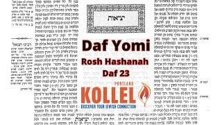 Daf Yomi Rosh Hashanah 23 - Daf  with Rabbi Chanan Spivak of the Portland Kollel