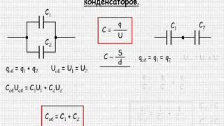 Параллельное и последовательное соединение конденсаторов