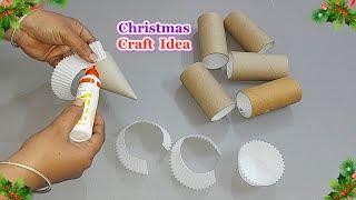 New Angel Making idea with Empty rolls | DIY budget Friendly Christmas craft idea 7