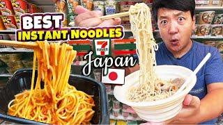 BEST Japanese INSTANT NOODLES! 24 Hours Eating ONLY 7 Eleven Food in Tokyo Japan!