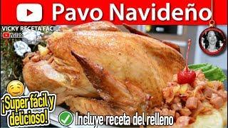 PAVO AHUMADO RELLENO | #VickyRecetaFacil