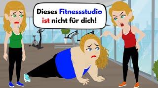 Fat woman is bullied in the gym + Bonus a story | Learn German