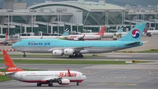 Emirates Korean Air A380 Singapore Airlines A350 Seoul Incheon Airport