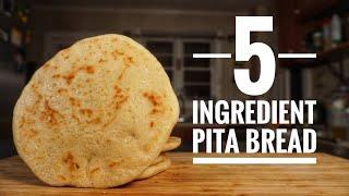 Delicious 5 Ingredient PITA BREAD! #pita #pitabread