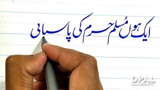 Practice Urdu calligraphy with cut marker 605