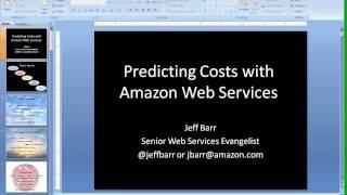Predicting Costs on Amazon Web Services