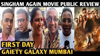 Singham Again Movie Public Review | First Day | Gaiety Galaxy | Ajay Devgn | Salman Khan | Mumbai