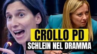 Sondaggi, la Schlein a picco: crolla il PD, i risultati a destra