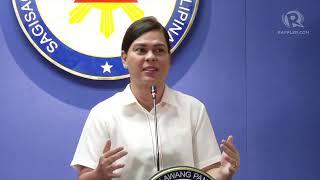 VP Sara Duterte reacts to accusations from ex-DepEd official Gloria Mercado