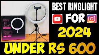 Best Ringlight for youtube videos for | tiktok | instagram reels | under Rs. 600 Unboxing video 2024