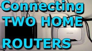 How To Connect Two Routers On One Home Network Using A Lan Cable  Stock Router Netgear/TP-Link